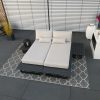 Modernes Daybed aus der Grenoble-Kollektion mit integriertem Ablagetisch für entspannte Stunden im Freien