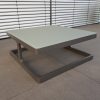 Kleiner Beistelltisch Kaffeetisch aus Aluminium für die Lounge Marseille