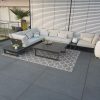 Exclusive Aluminium Lounge-Set St. Tropez mit Sessel, 3-Sitzer und großem Loungetisch. Made in Germany