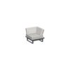 ICM Gartenlounge 1-Sitzer Eckmodul Sessel – Anthrazit, Aluminium, mit Sitz- und Rückenpolstern, erweiterbar