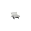 ICM Gartenlounge 1-Sitzer Zwischenmodul – Anthrazit, Aluminium, mit Sitz- und Rückenpolstern, erweiterbar