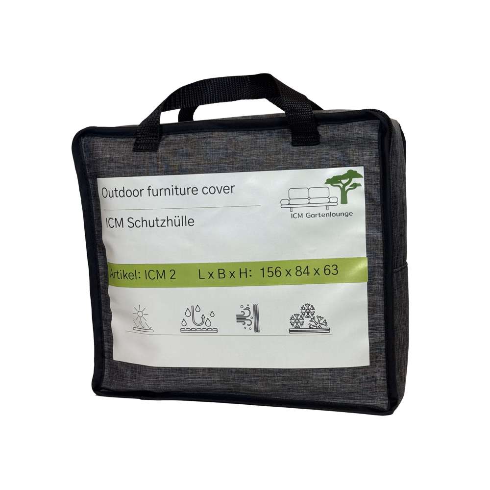 ICM Gartenlounge Schutzhülle für 2er Modul – Wetterbeständiger Schutz, inklusive praktischer Verpackung, passend für ICM Gartenlounge Doppelmodule.“