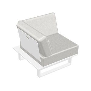 1 Sitzer Sessel Weiss