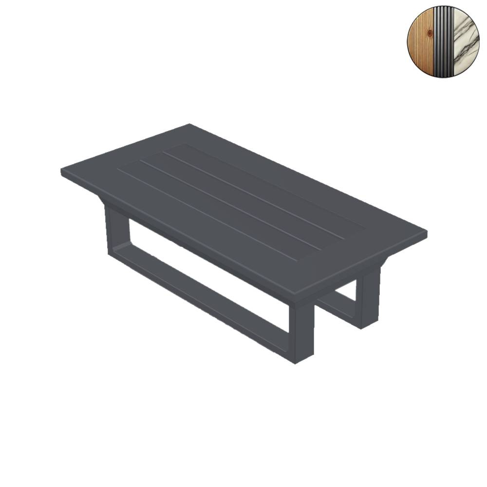Loungetisch Aluminium Anthrazit
