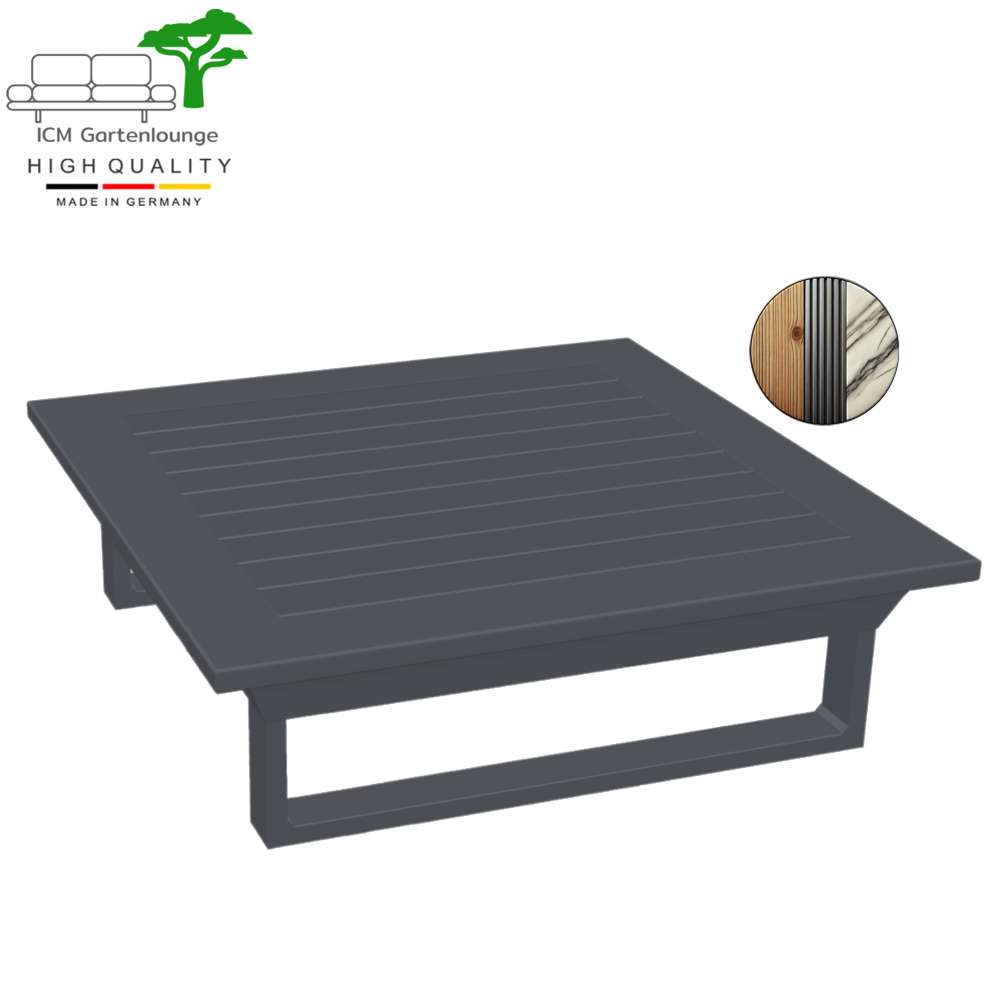 Garten Loungetisch Aluminium Lounge Tisch