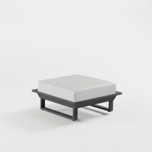 ICM Monacco 1‑Sitzer Anstellmodul Anthrazit für modulare Outdoor‑Lounges