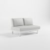 icm-monacco-2-sitzer-zwischenmodul-weiss ICM Monacco 2‑Sitzer Zwischenmodul aus weiß pulverbeschichtetem Aluminium für helle, einladende Terrassen‑ und Gartenlounges