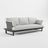 icm-monacco-3-sitzer-outdoor-loungesofa-anthrazit-low-arm-design ICM Monacco 3‑Sitzer Lounge‑Sofa mit niedrigen Armlehnen aus anthrazitfarbenem Aluminium für großzügige Terrassenlounges.