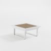 loungetisch-82x82-weiss-teak-iroko-cube-39cm-icm Stilvoller weißer Loungetisch 82×82 cm mit edler Teak‑Iroko‑Platte, Cube‑Füßen und 39‑cm‑Höhe – ideal für hochwertige Outdoor‑Lounges