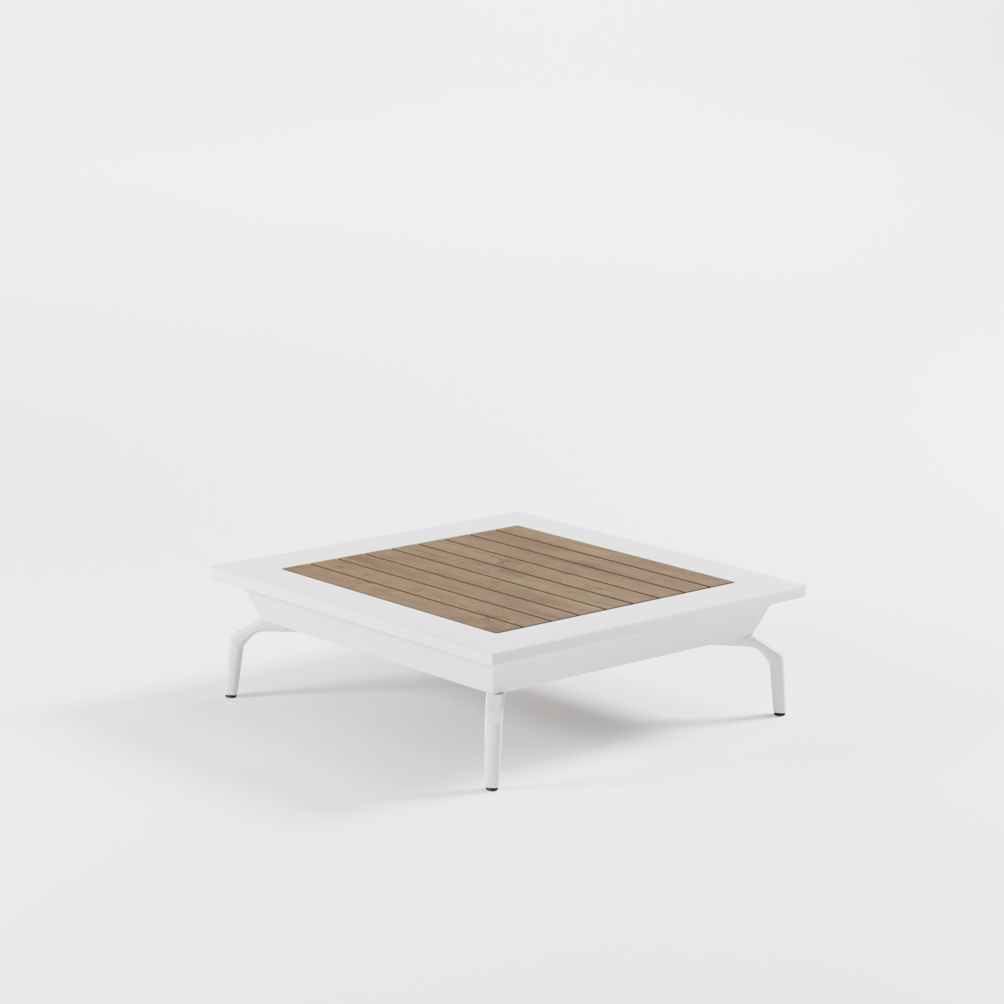 loungetisch-82x82-weiss-teak-iroko-delta-26cm-icm Weißer Teak‑Iroko‑Loungetisch 82×82 cm mit schrägen Delta‑Füßen und 26‑cm‑Höhe – ideal für moderne Garten‑, Terrassen‑ und Rooftop‑Lounges