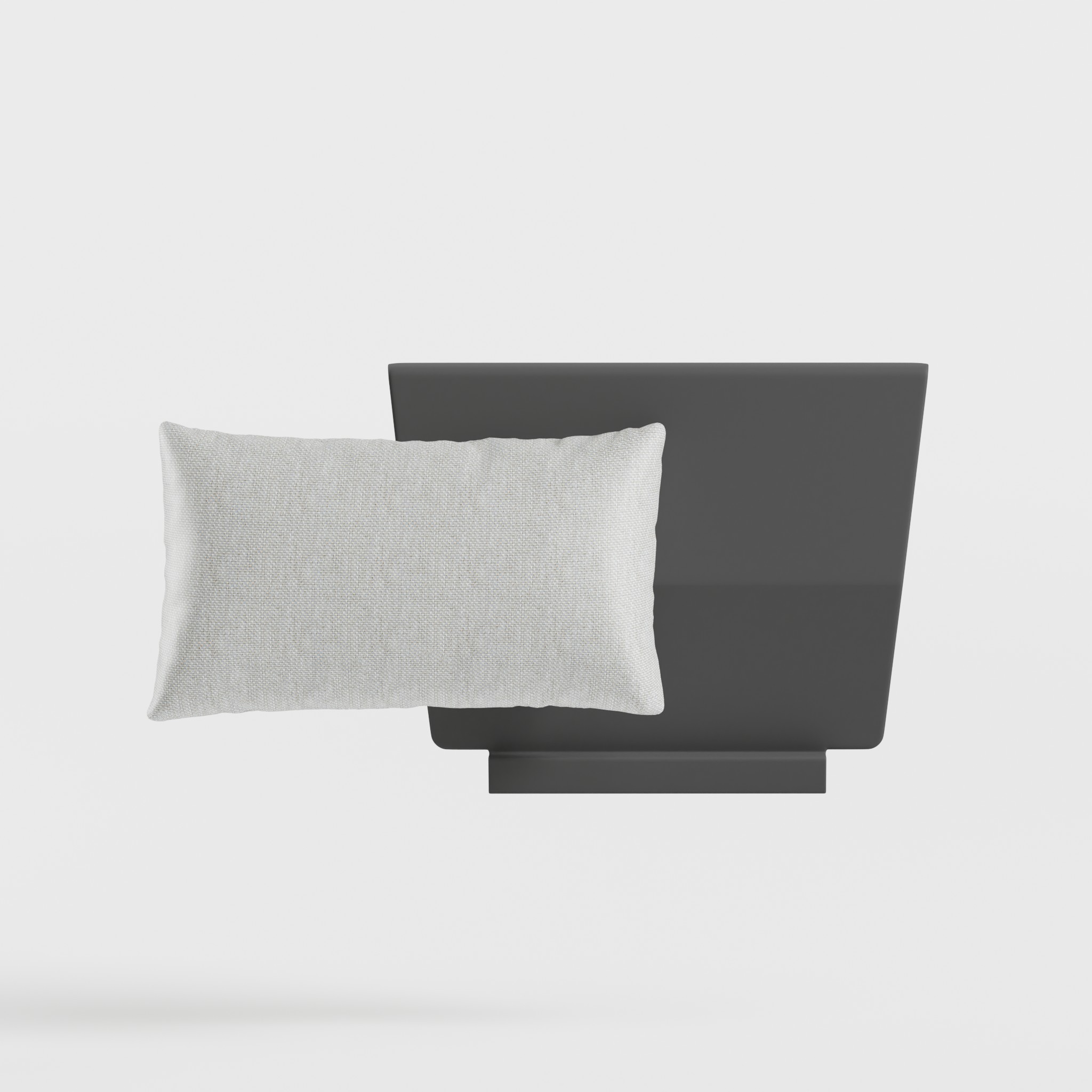 Armlehne niedrig mit Kissen