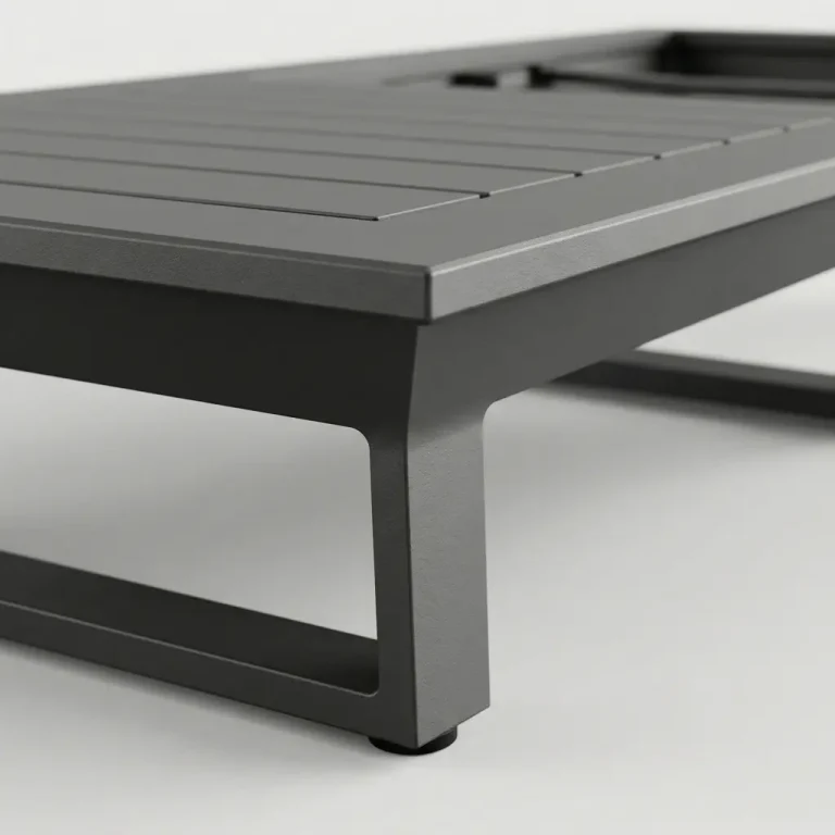 Detailansicht eines ICM Aluminium Outdoor Lounge Moduls mit hochwertiger Verarbeitung für Garten und Terrasse