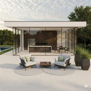 Exklusive Gartenlounge Detail