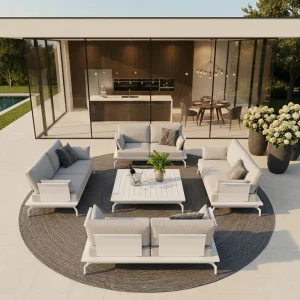 Exklusive Gartenlounge Detail