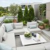 Modulare Gartenlounge Grenoble in Weiß aus Aluminium – elegantes 5‑Sitzer Outdoor Lounge Set für stilvolle Gärten und Terrassen