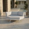 6-Eck Loungemöbel Weiß für elegante Outdoor Bereiche und moderne Terrassen loungemöbel 6 eck weiß outdoor aluminium premium gartenlounge terrasse mit polster