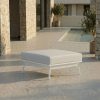 Outdoor Hocker Weiß modular aluminiumgestell vielseitig nutzbar als sitz oder beistellhocker