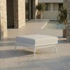 icm gartenlounge hocker weiss modular aluminiumgestell zum anstellen oder erweitern einer lounge