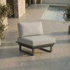 Premium Loungechair in Anthrazit für Outdoor Terrasse und Garten – ICM Gartenlounge anthrazit outdoor loungechair mit polster und aluminiumgestell für terrasse und garten